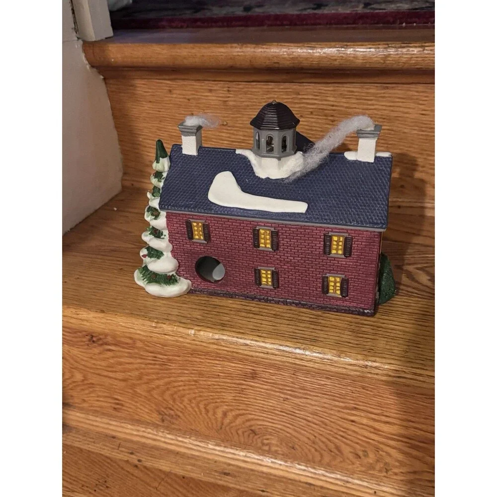 Lemax Deluxe Village Square “Stratford School” Retired 1995 No Light Vintage